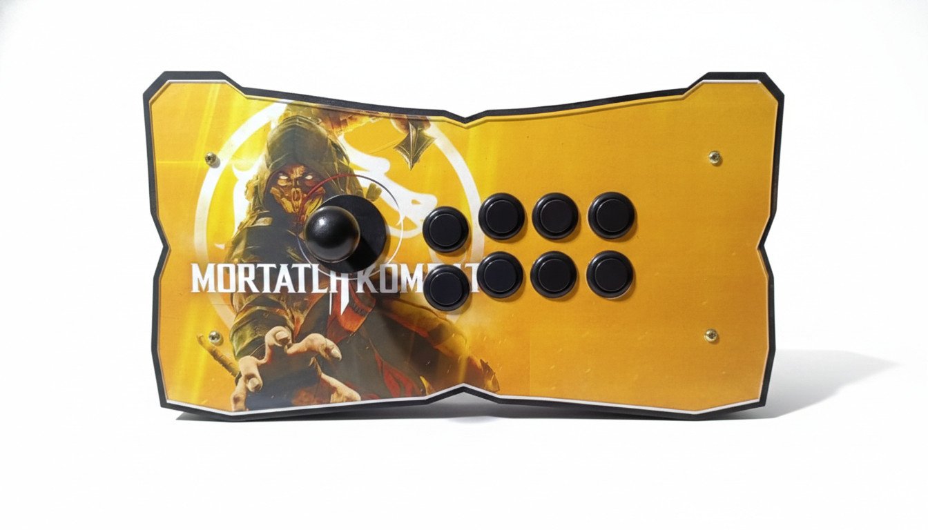 Controle Arcade Mortal Kombat Scorpion Fightstick Profissional