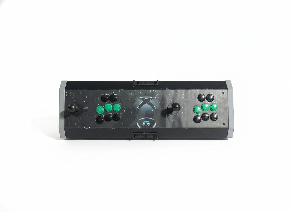 Controle Arcade Duplo Profissional Metal Xbox Series PC USB Gamer